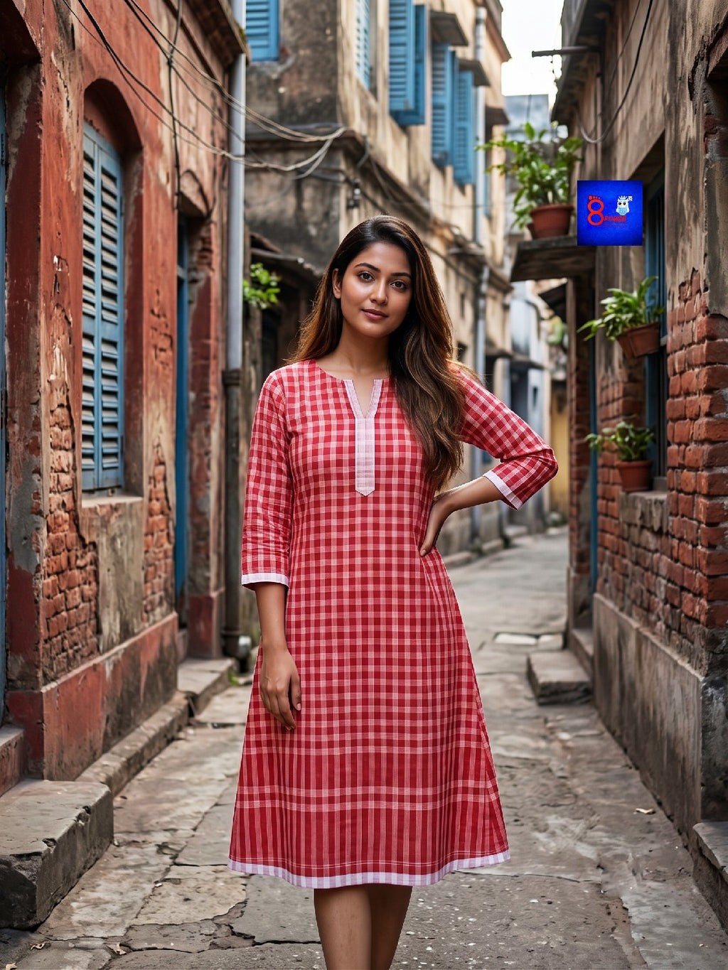Gamcha A Line Dress