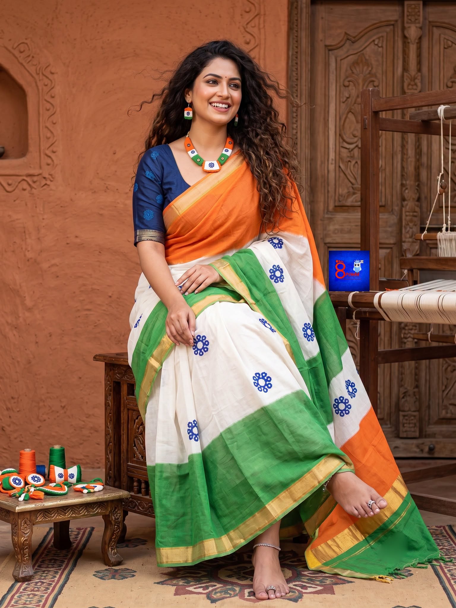 Independence Day Saree