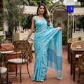 Authentic Bhagalpur Linen Chikankari Saree