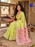Pure Cotton Jamdani Saree with Blouse Piece