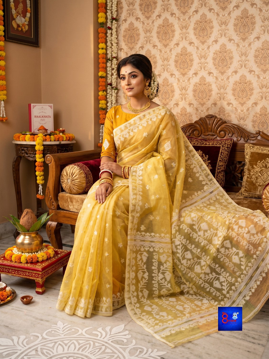 Authentic Handloom Jamdani Saree