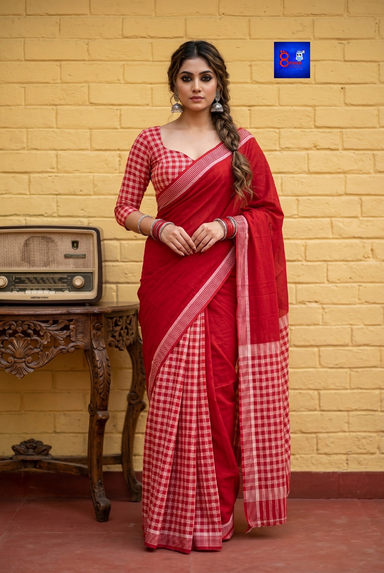 Designer Cotton Gamcha Saree