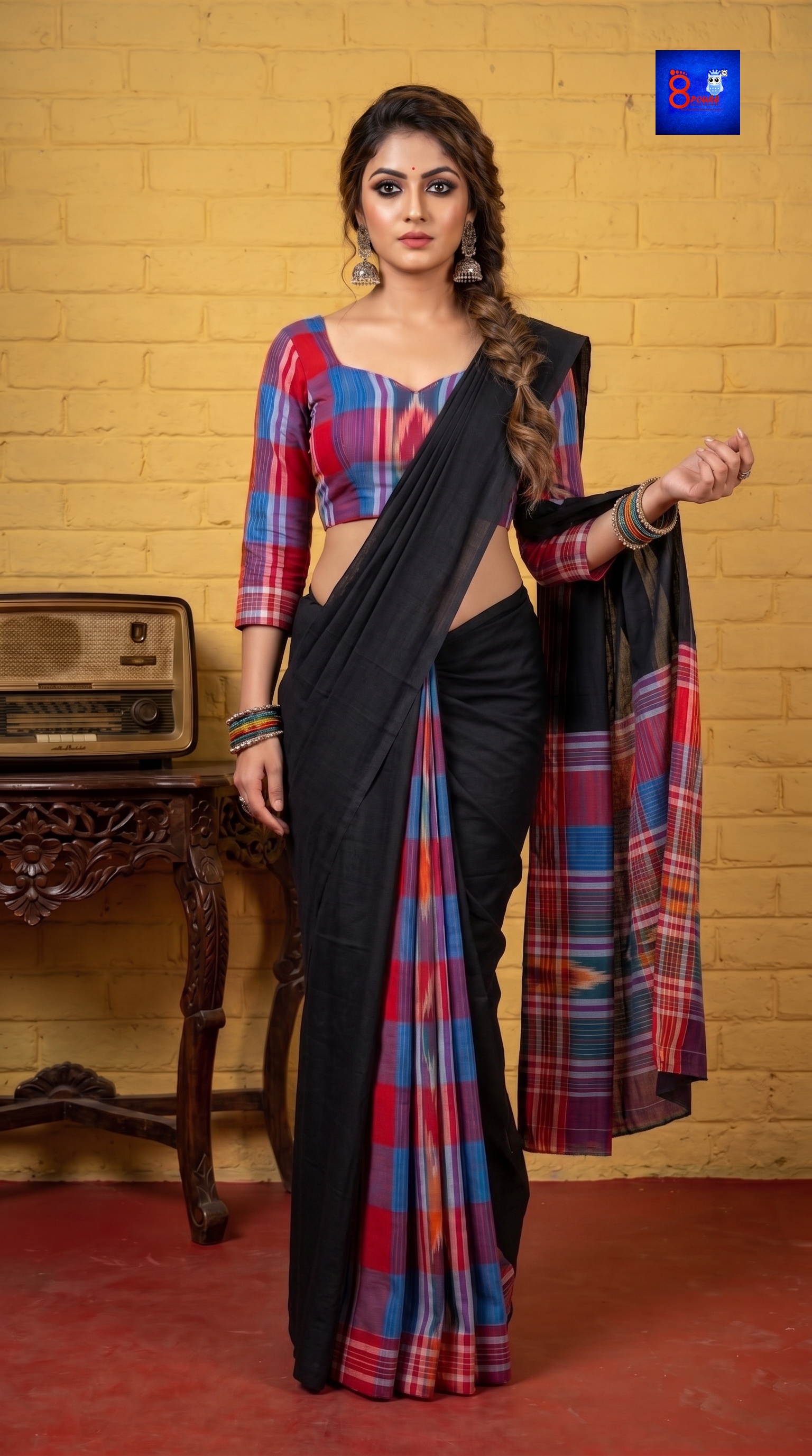 Designer Cotton Gamcha Saree