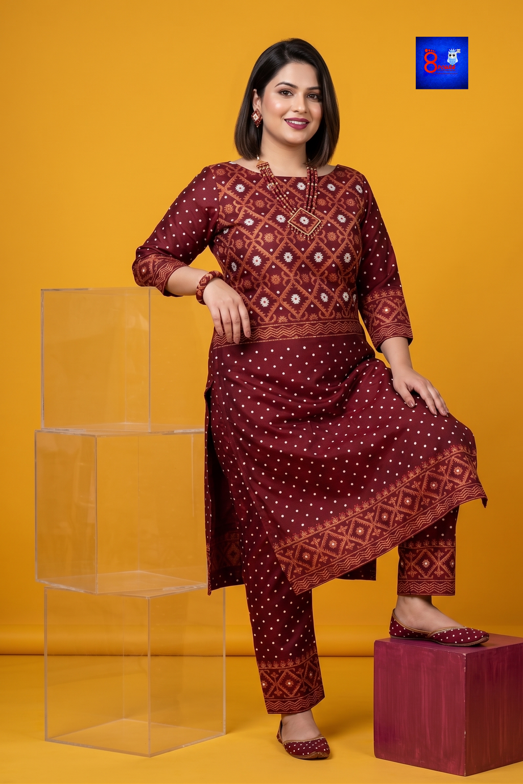 Woven Jamdani Co ord Set