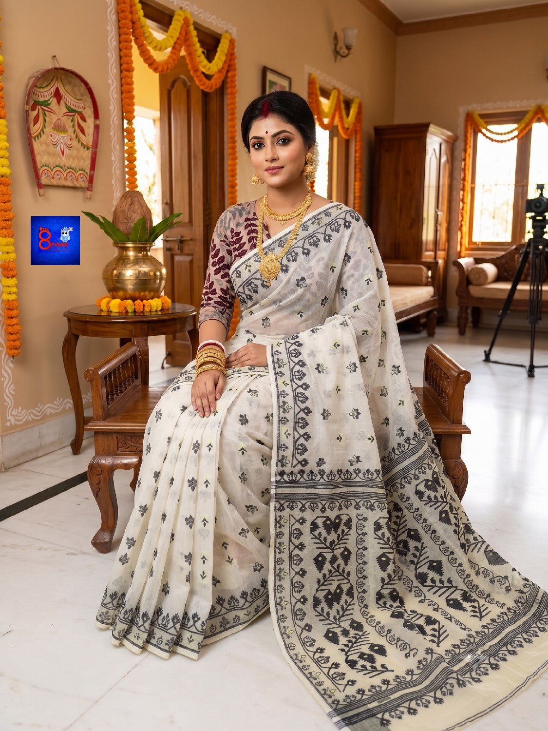 Authentic Handloom Jamdani Saree