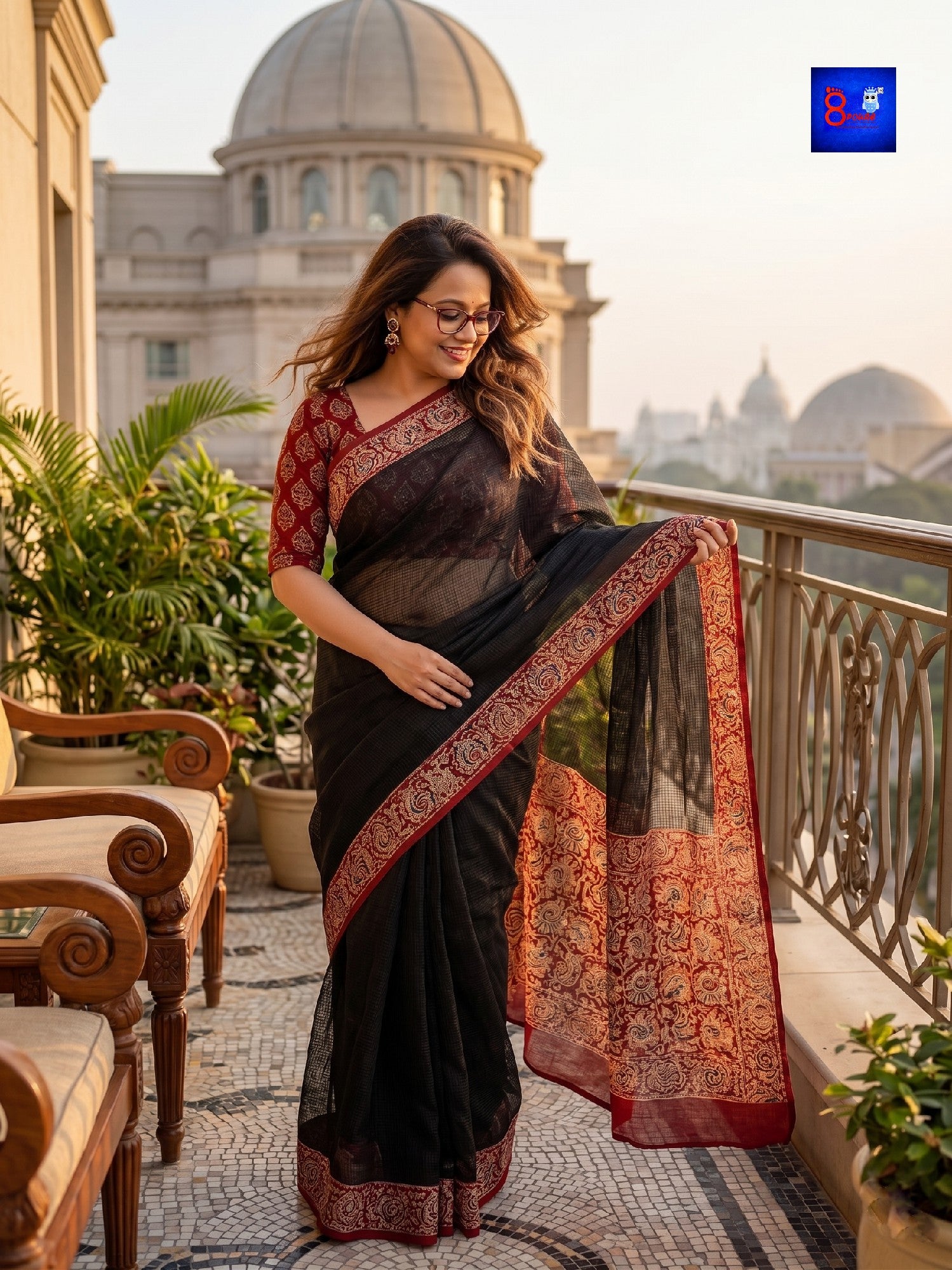 Resham Handloom Kalamkari Saree