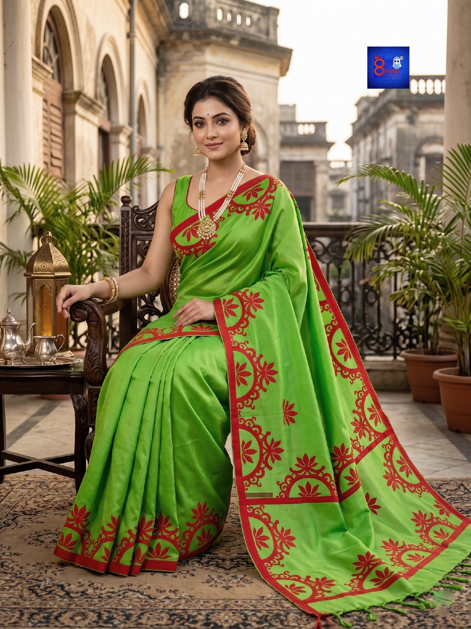 Pure Cotton Designer Appliqué Saree | CDA 04
