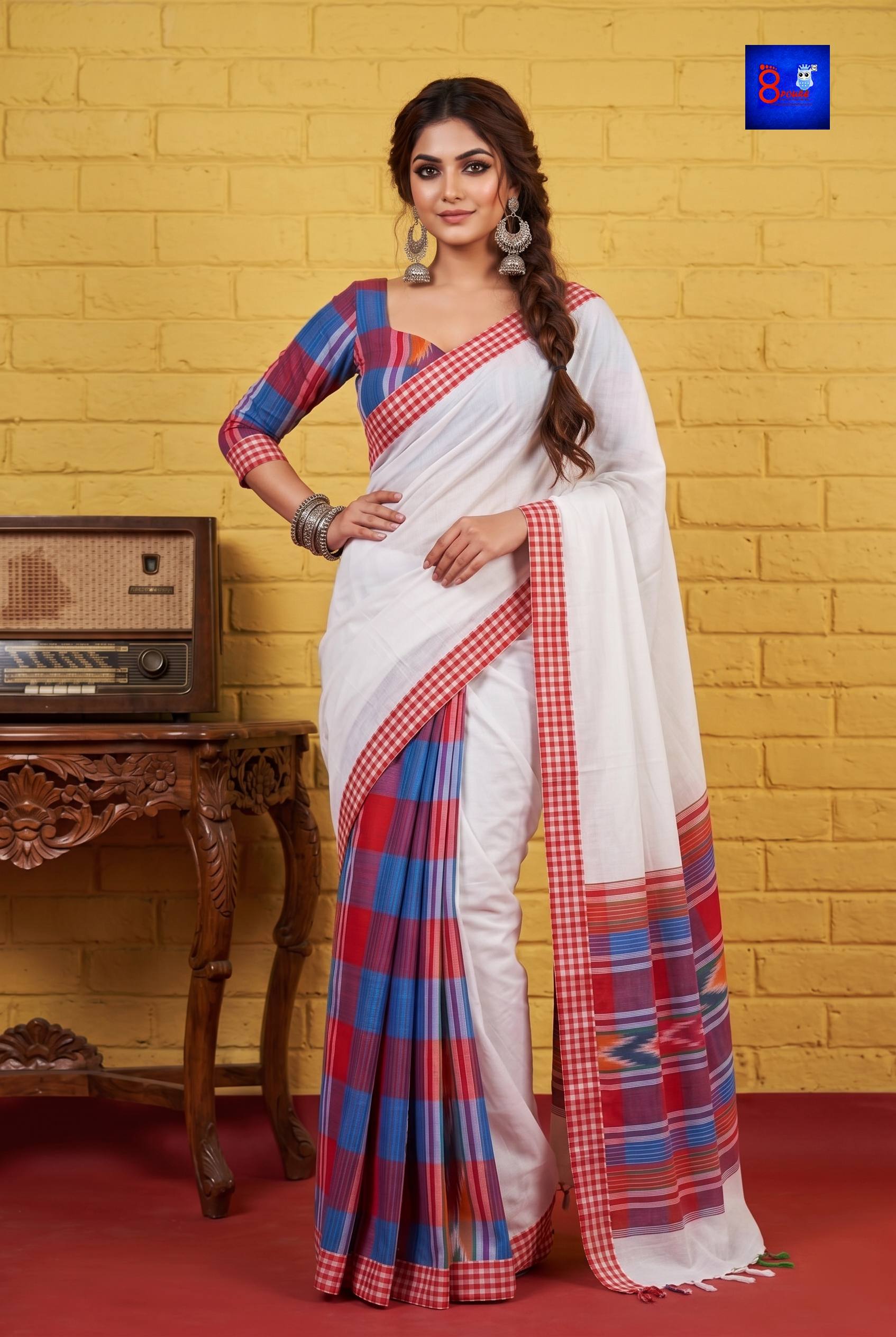 Designer Cotton Gamcha Saree