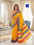Pure Cotton Designer Appliqué Saree | CDA 08