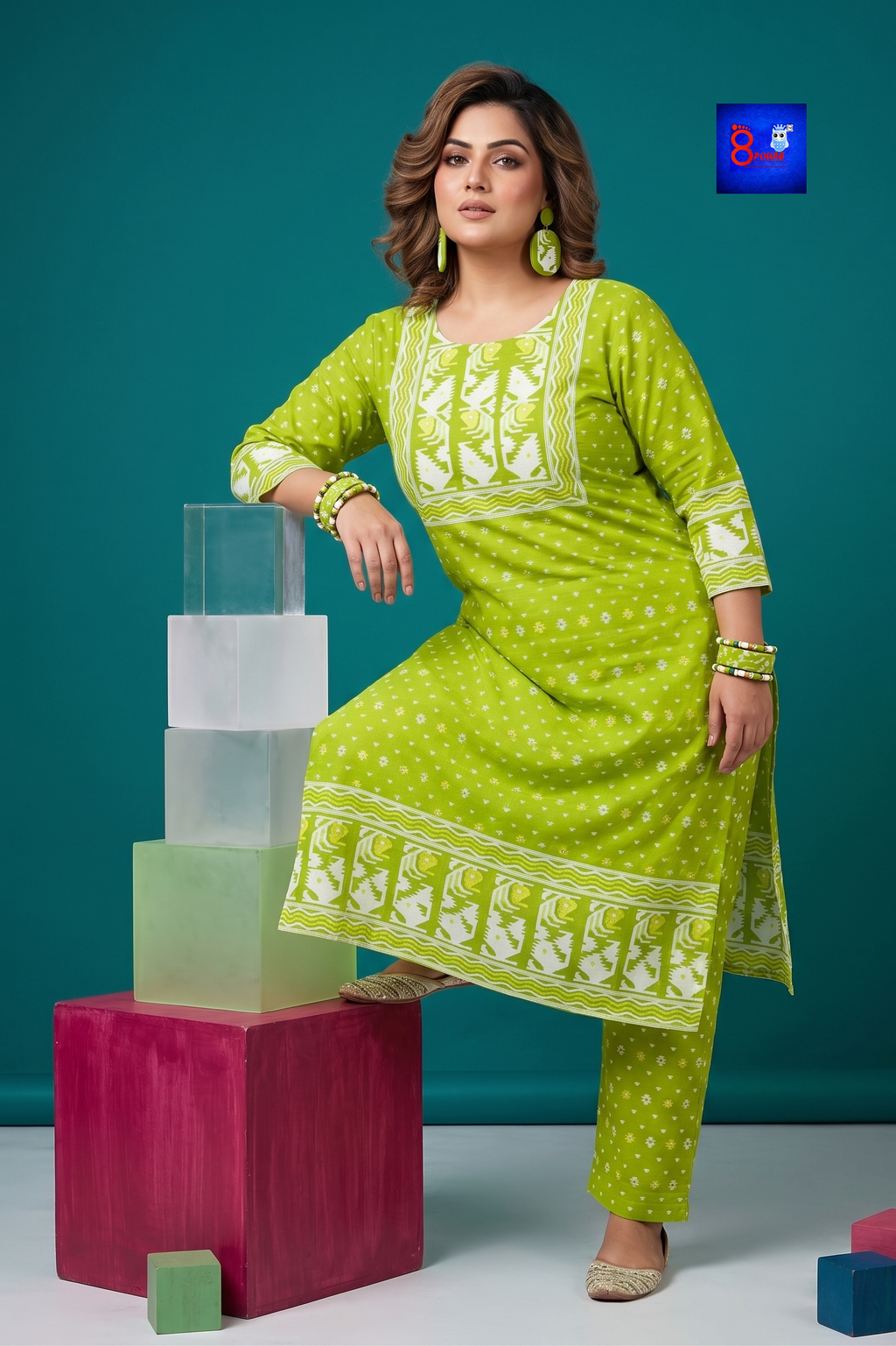 Woven Jamdani Co ord Set
