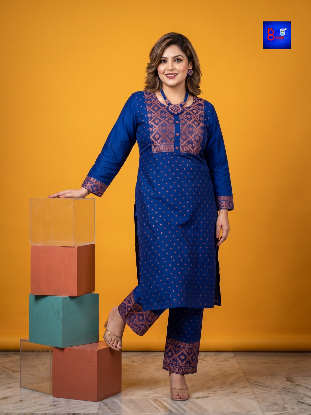 Woven Jamdani Co ord Set