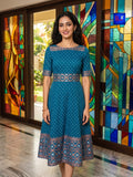 Handloom Jamdani Midi Dress