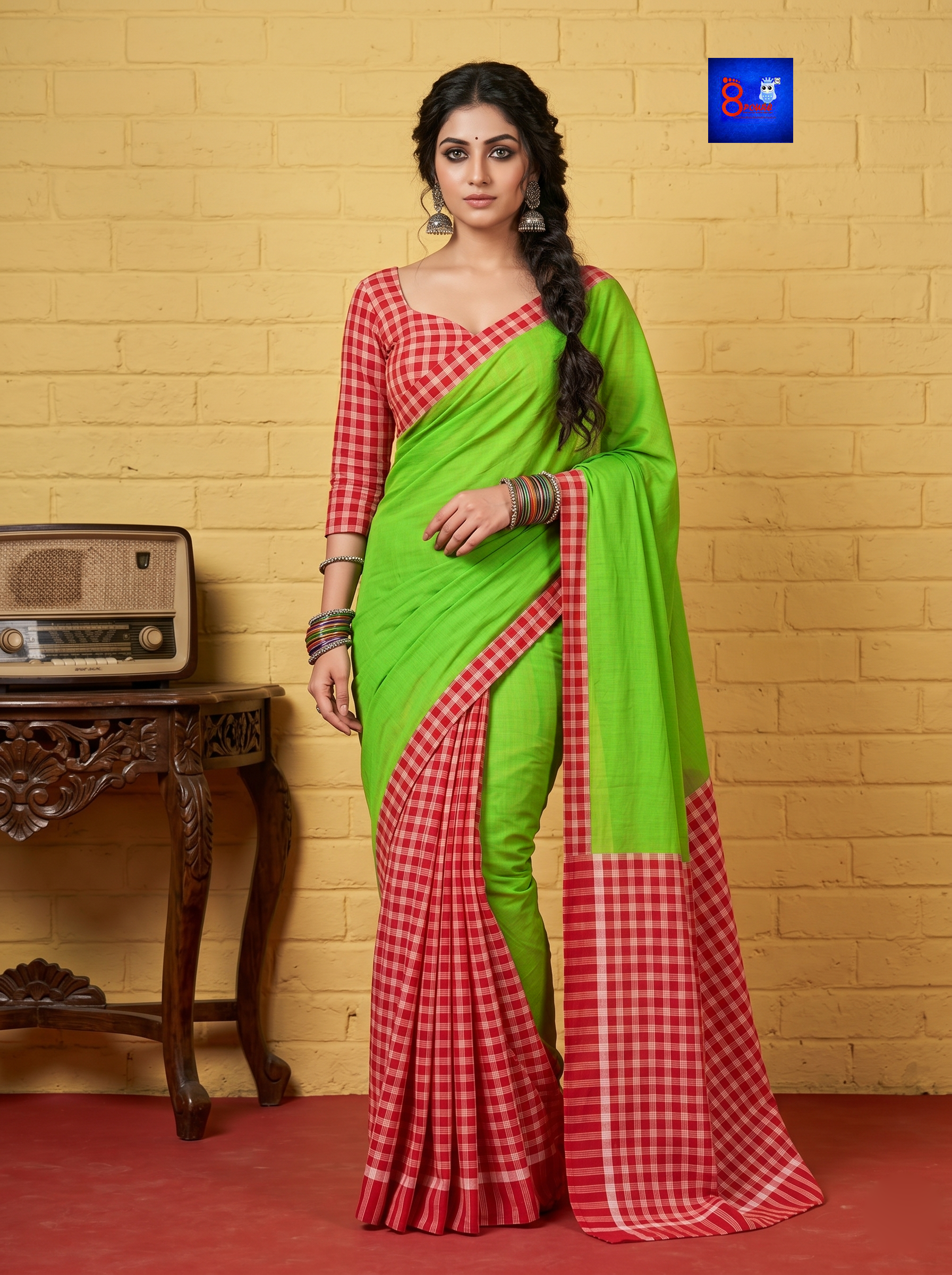 Designer Cotton Gamcha Saree