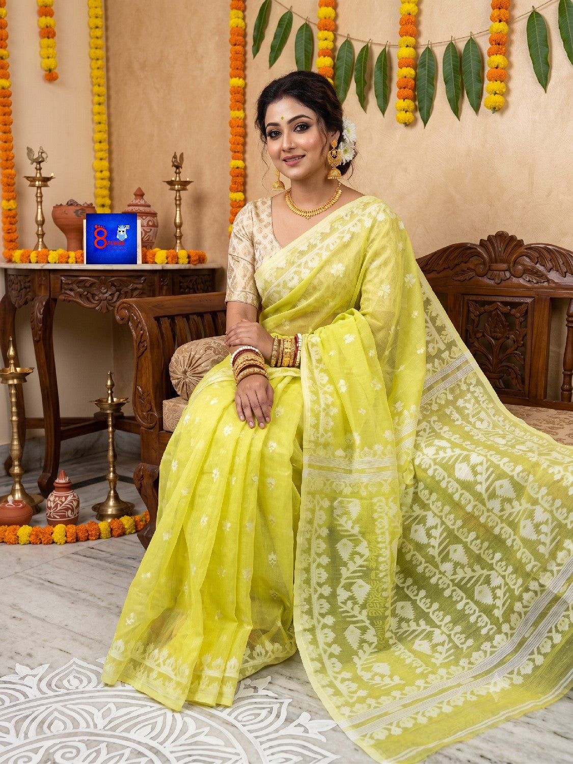 Authentic Handloom Jamdani Saree
