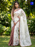 Designer Jamdani Kalamkari Saree