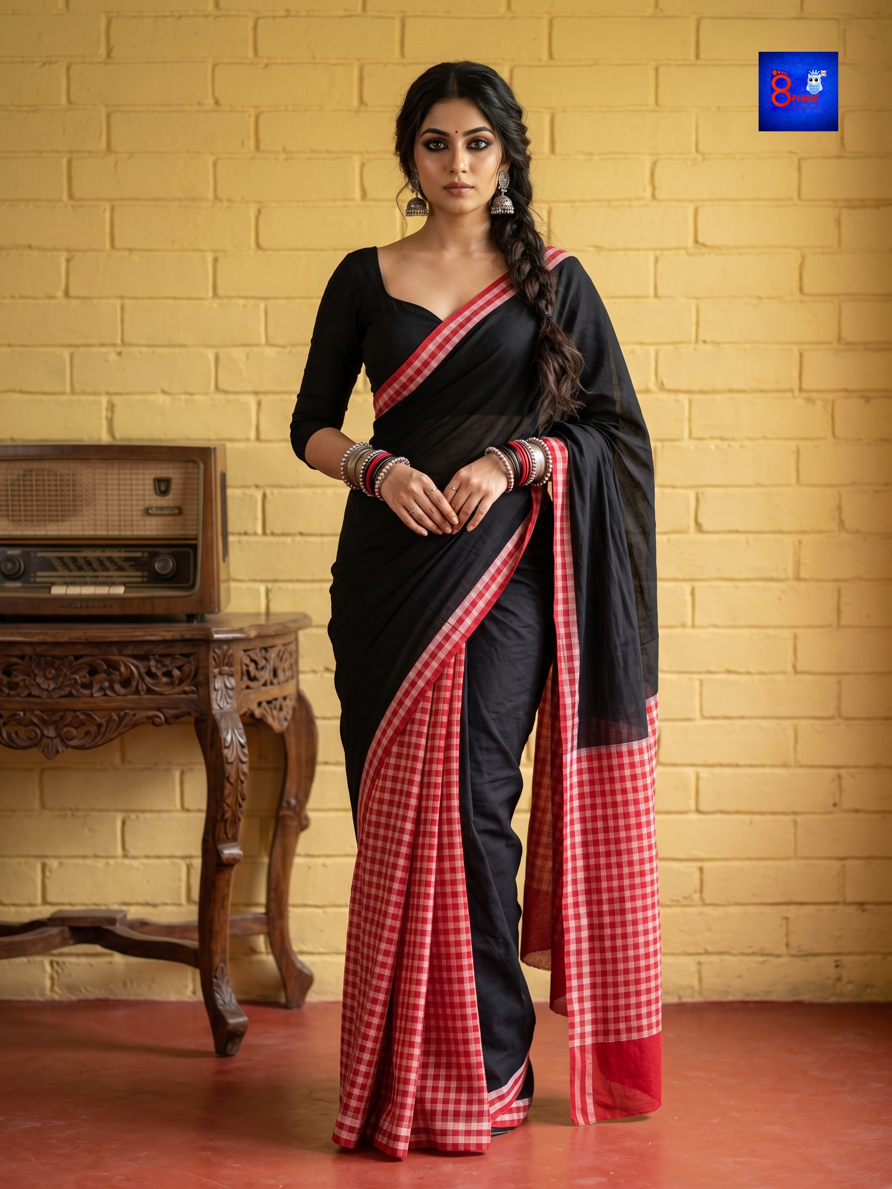 Designer Cotton Gamcha Saree