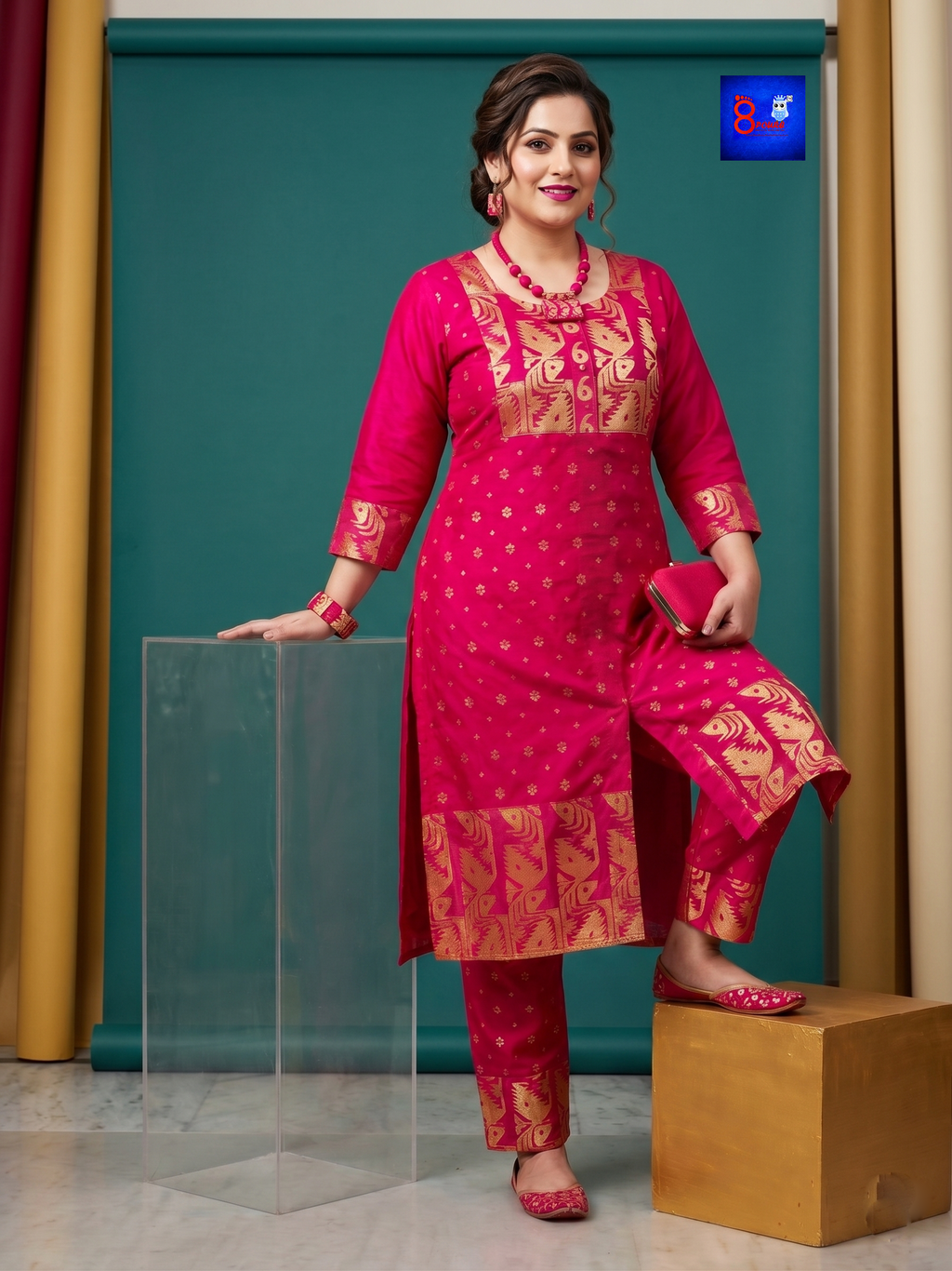 Woven Jamdani Co ord Set