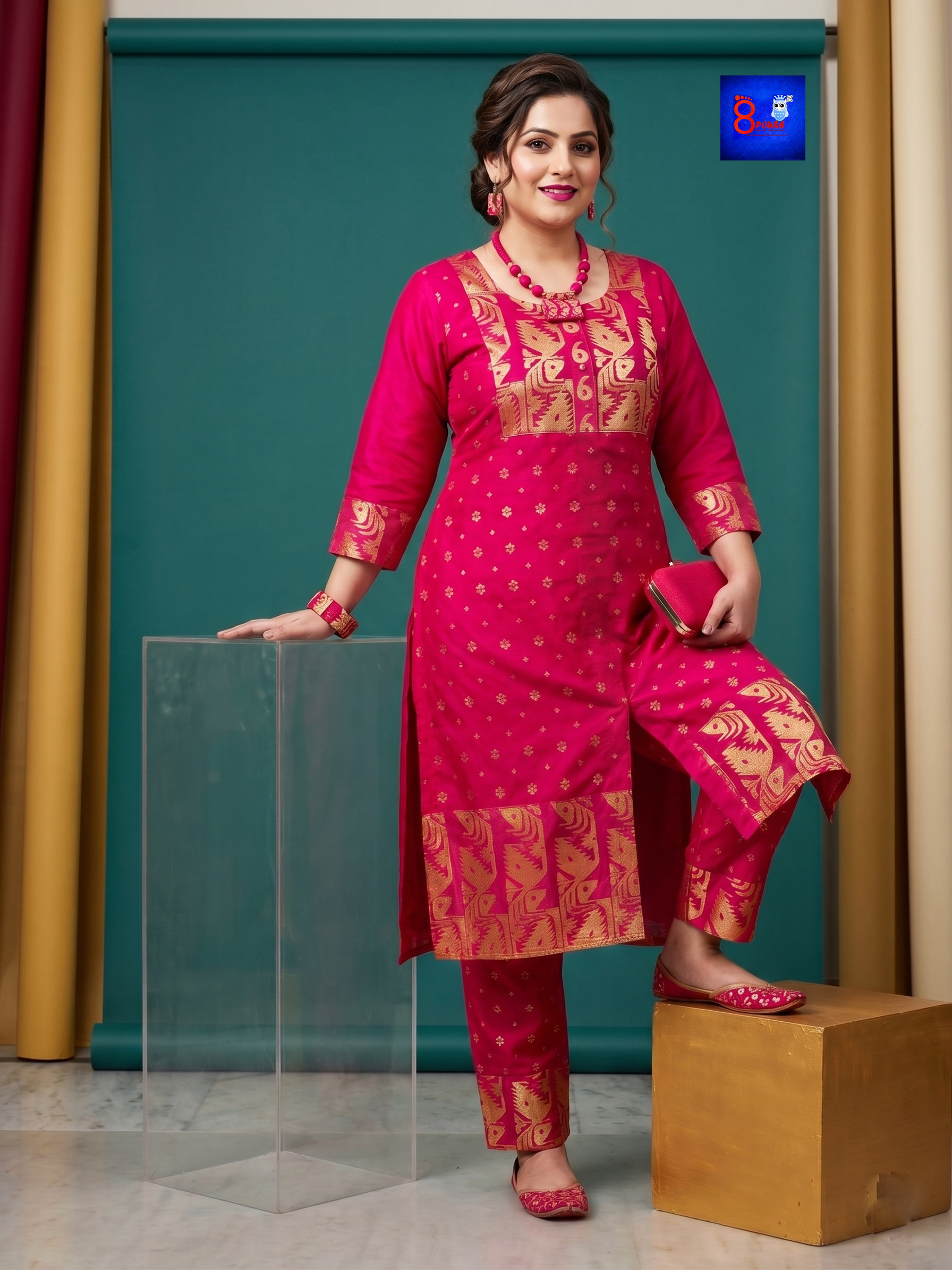 Woven Jamdani Co ord Set