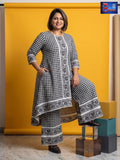 Pure Cotton Zari Check Jamdani Coord Set
