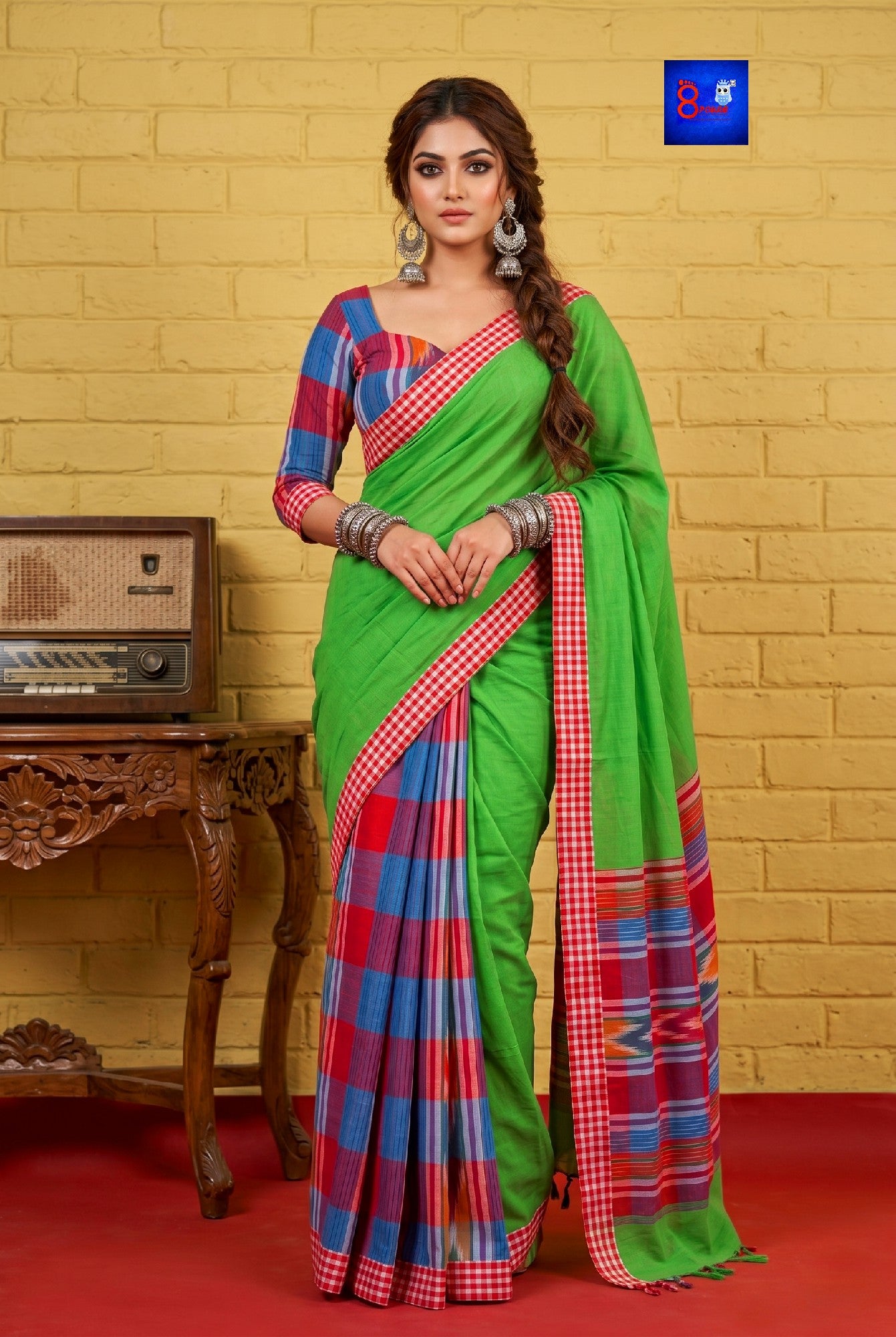 Designer Cotton Gamcha Saree | DCG 13