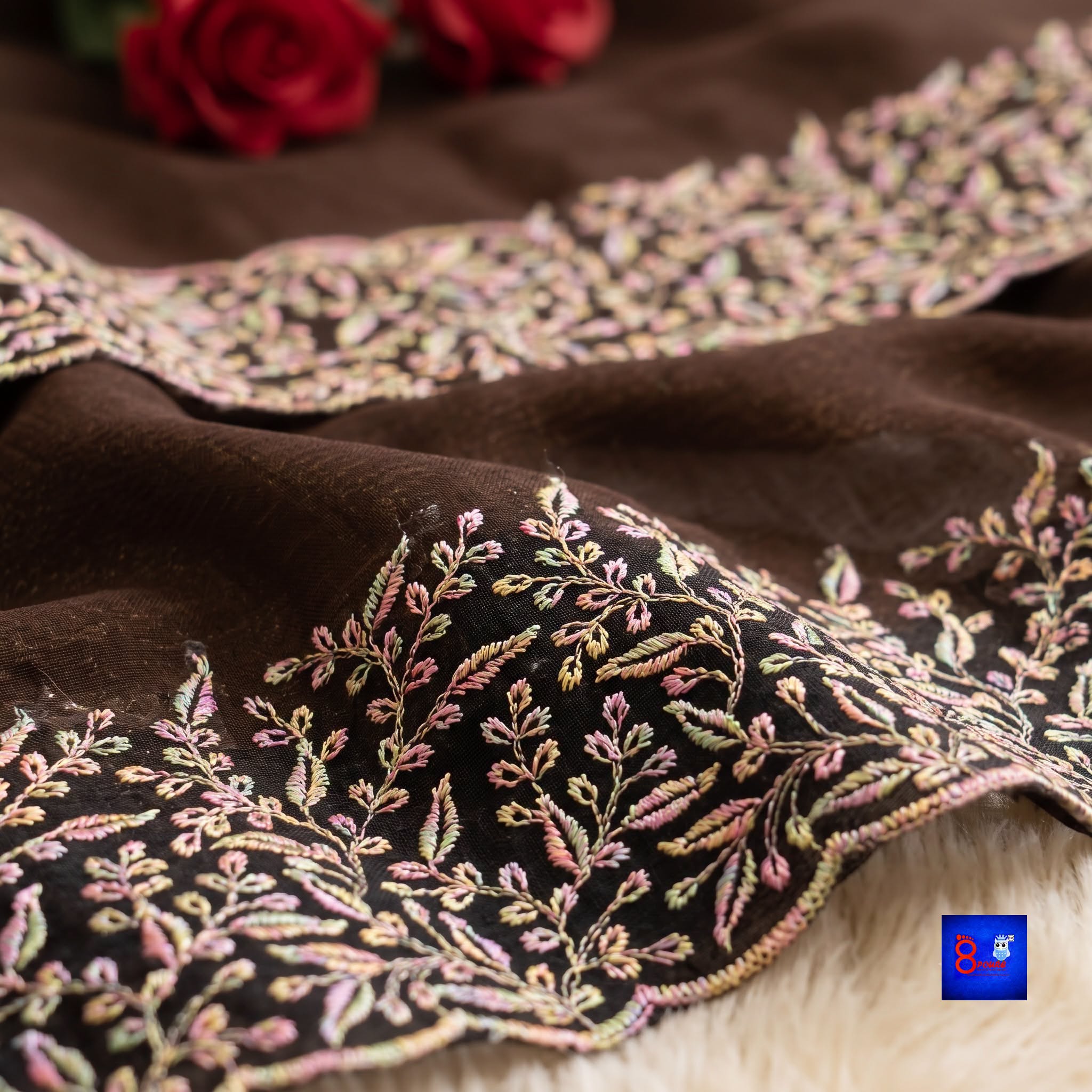 Georgette Embroidered Saree