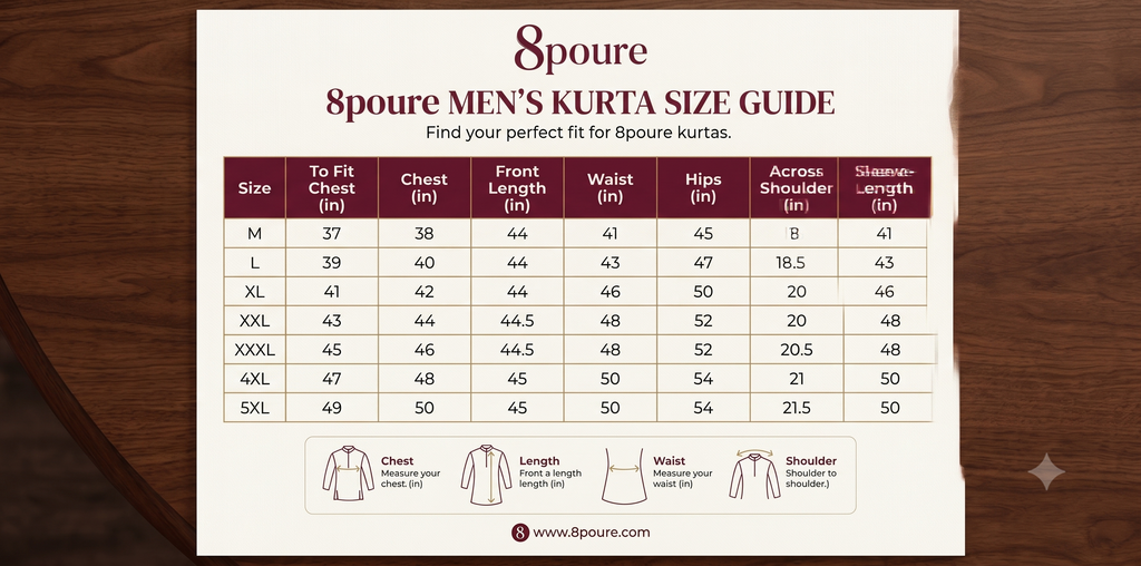 Woven Jamdani Kurta For Men