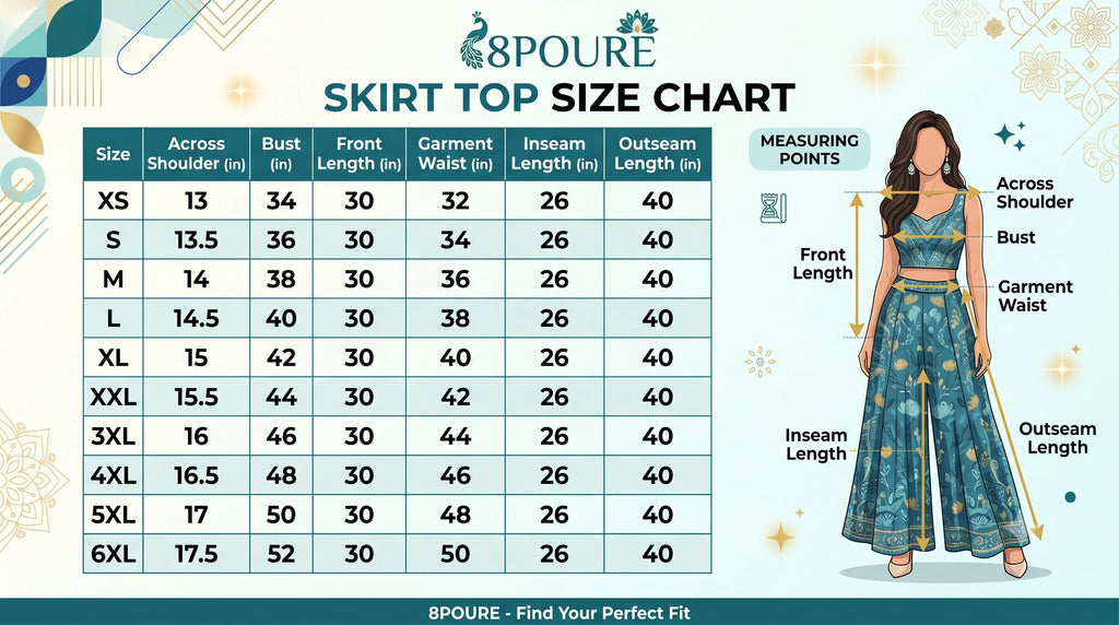 Jamdani Skirt and Blazer Style Top