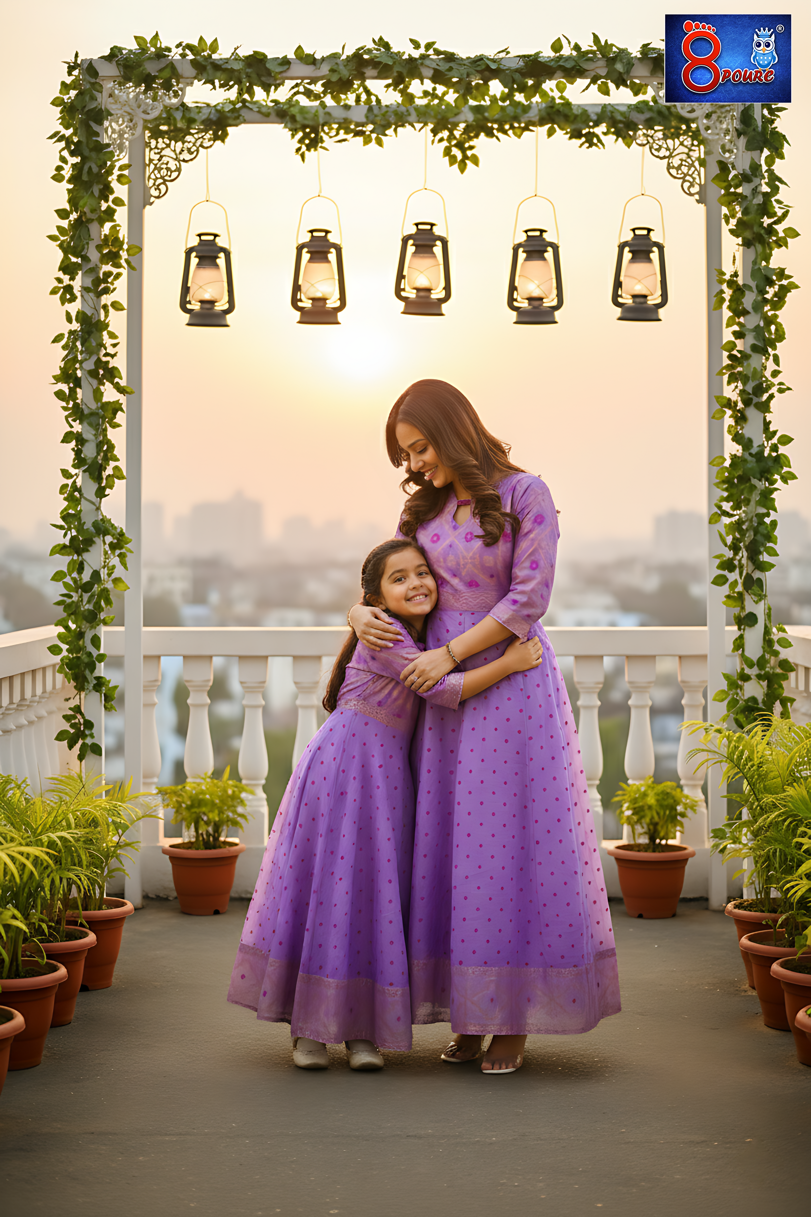 Baby Jamdani Gown | CPD 03 | Lavender 