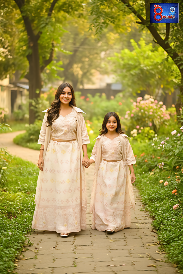 Baby Jamdani Sharara Set | CPT 10 | Off White