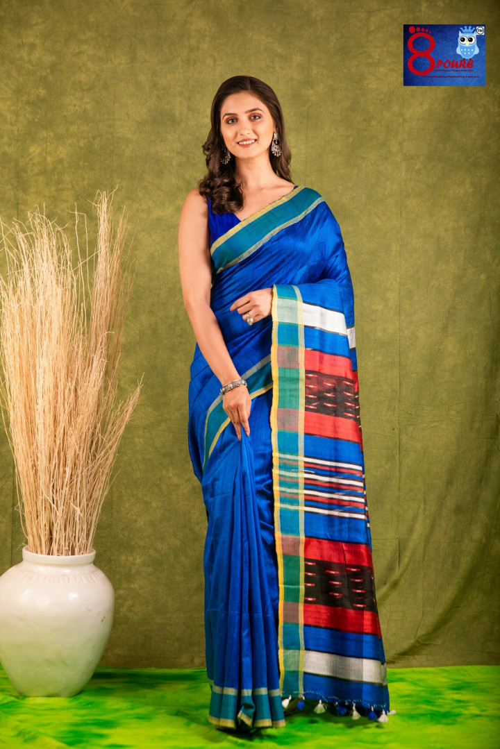Handwoven Premium Raw Silk Saree  | PEC 32