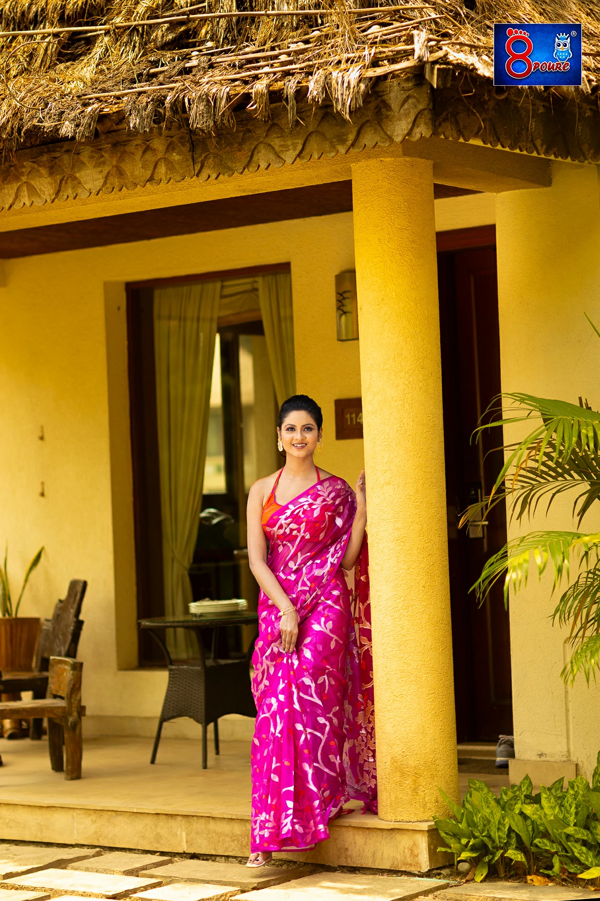 MINEKARI ZARI MUSLINE SAREE | PHUSCHIA PINK | TPP 06