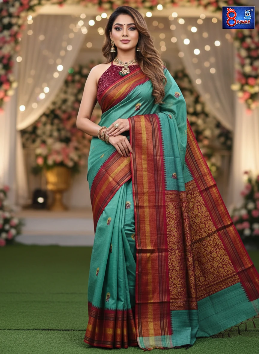 Handcrafted Authentic Banaras Dopian Silk | SL | BDS 13