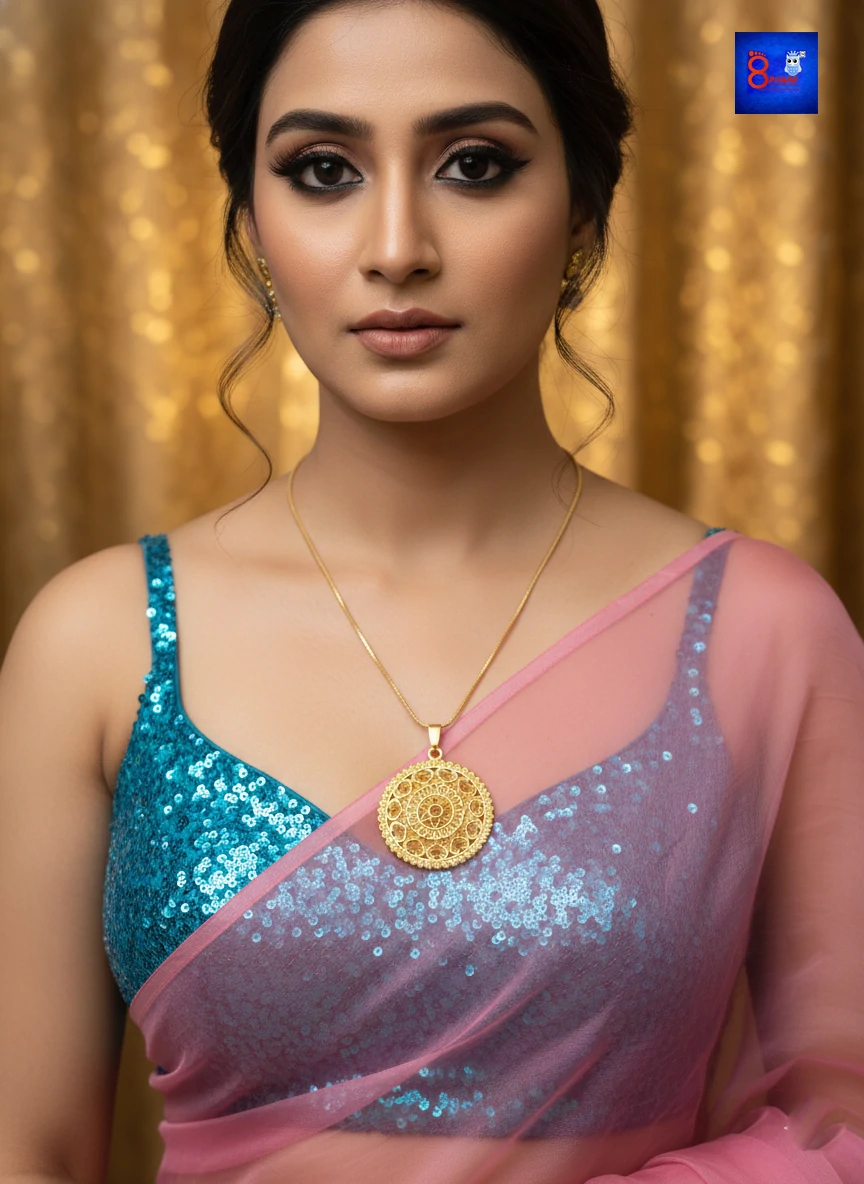 1.5 Gram Gold Polished Traditional Jewellery Set