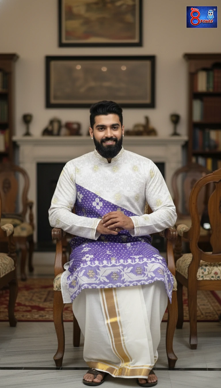 Pure Handloom Jamdani Men Kurta | MKJ 21