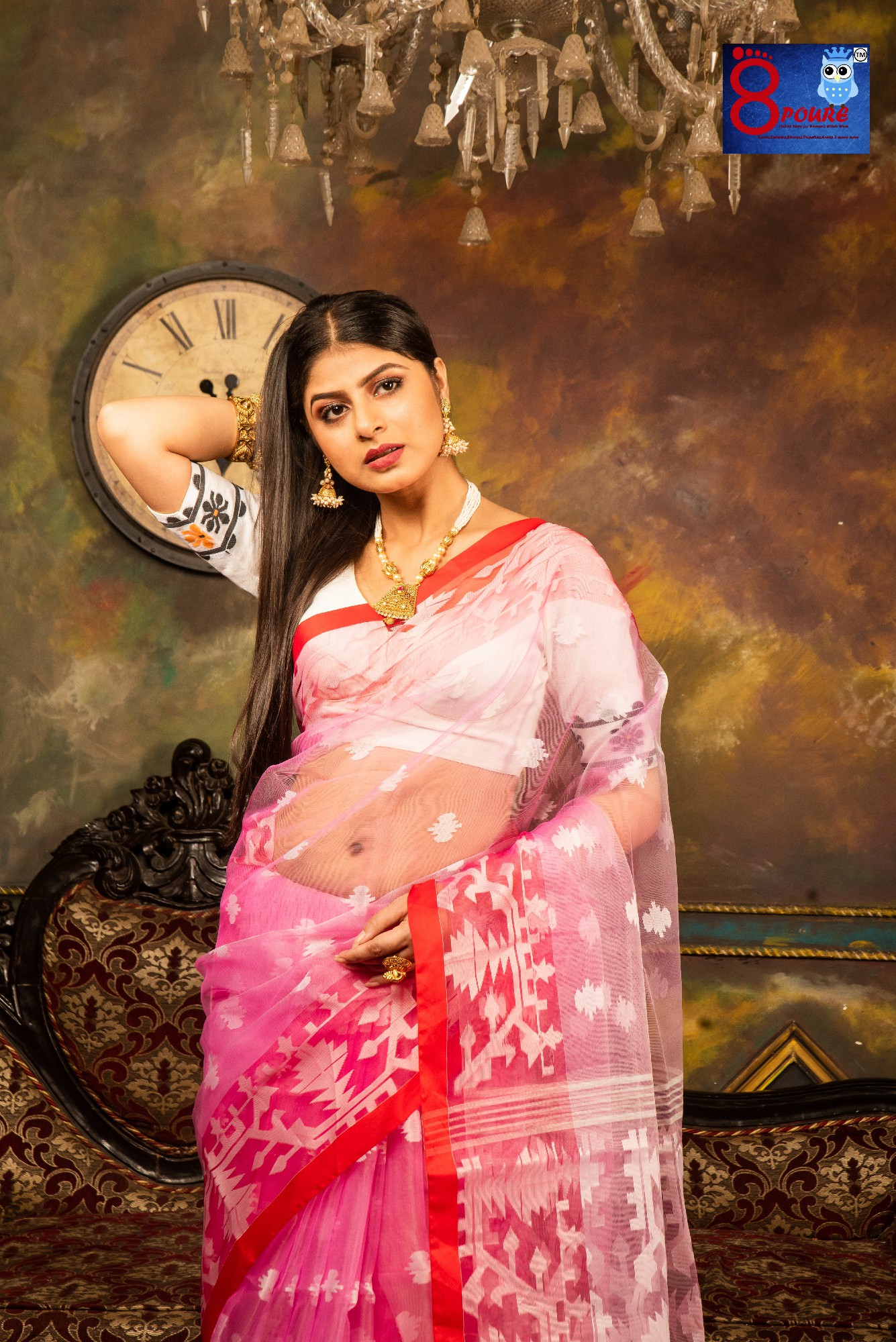 Musline Jamdani Sarees | MUS 12