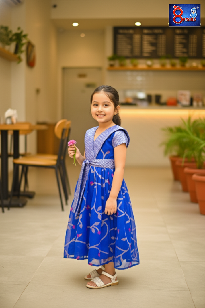 Baby Musline Dress | CCP 10 | Blue 