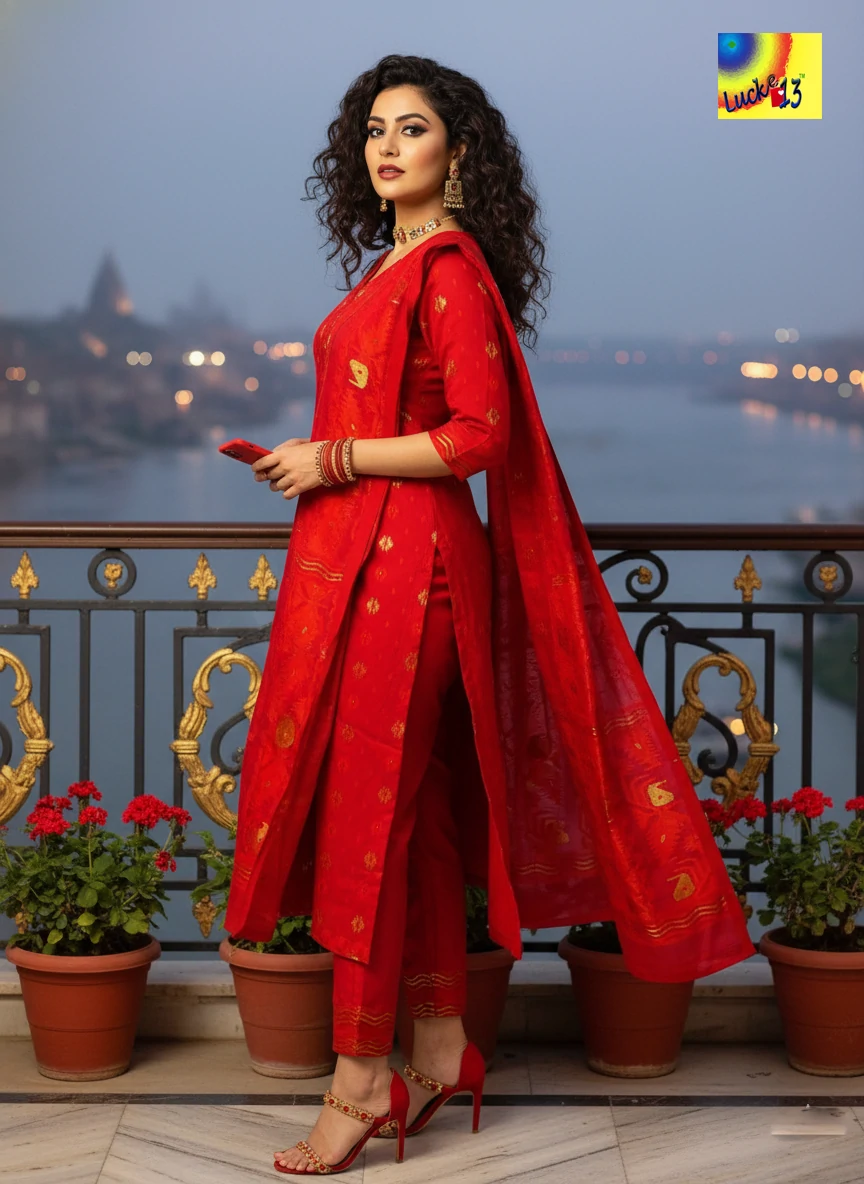 Jamdani Kurti with Dupatta	