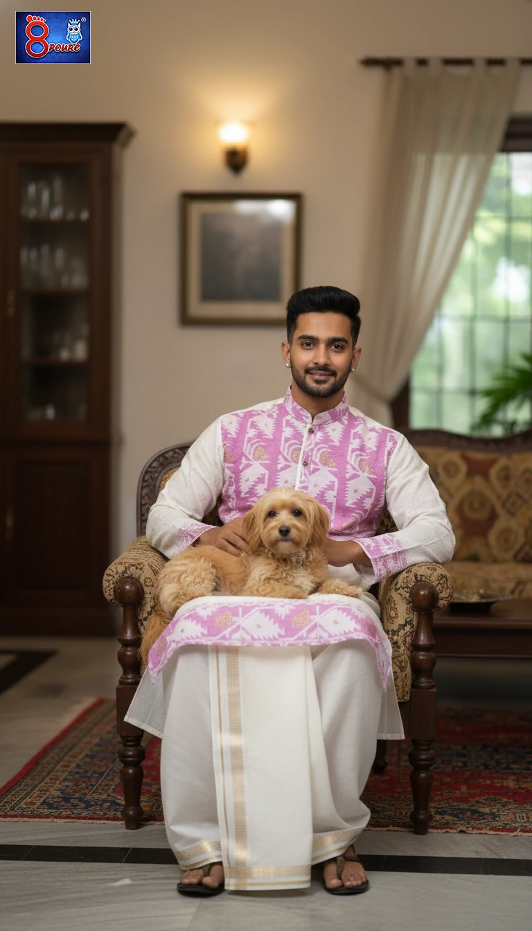 Pure Handloom Jamdani Men Kurta | MKJ 25