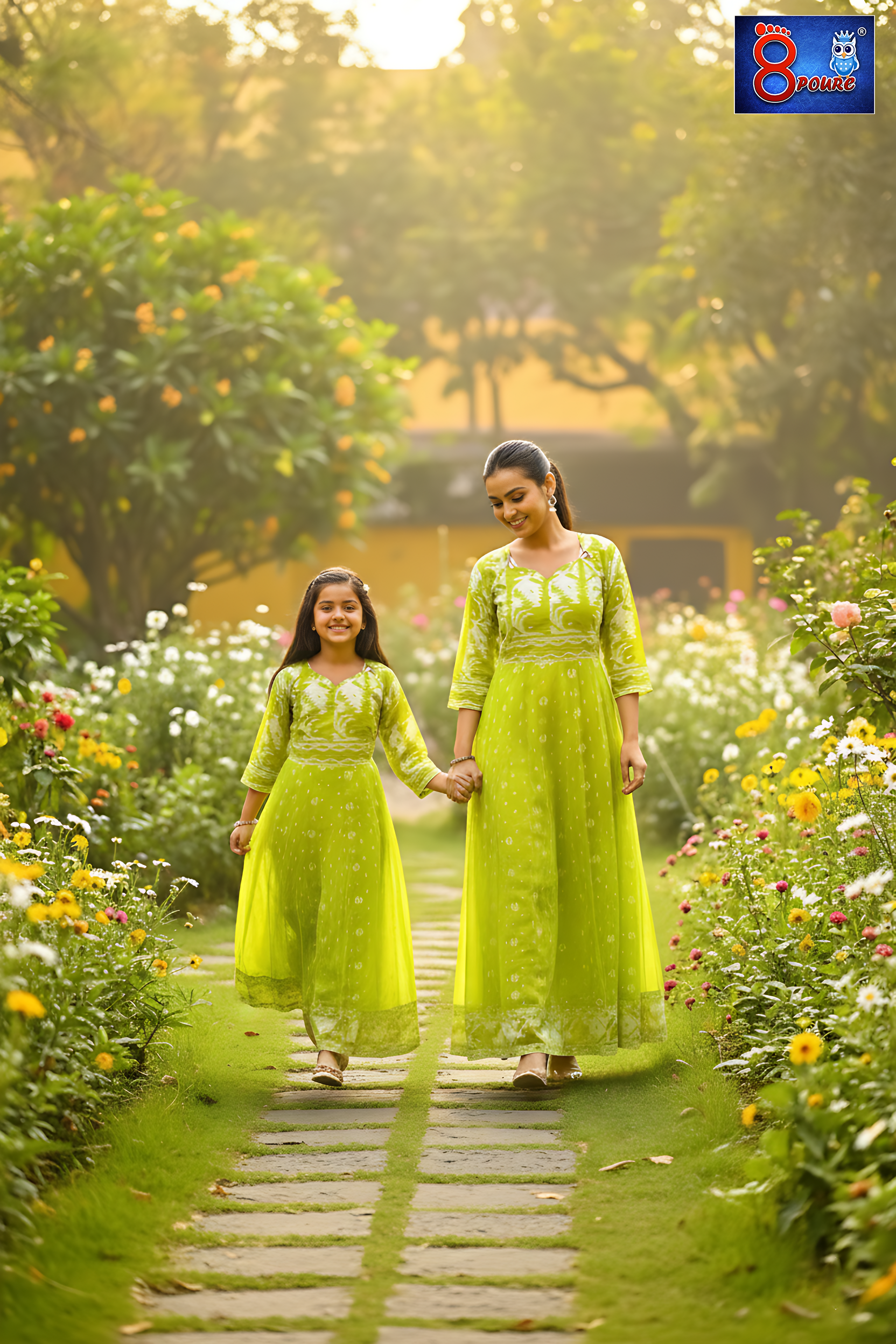 Baby Jamdani Gown | CPT 13 | Green 