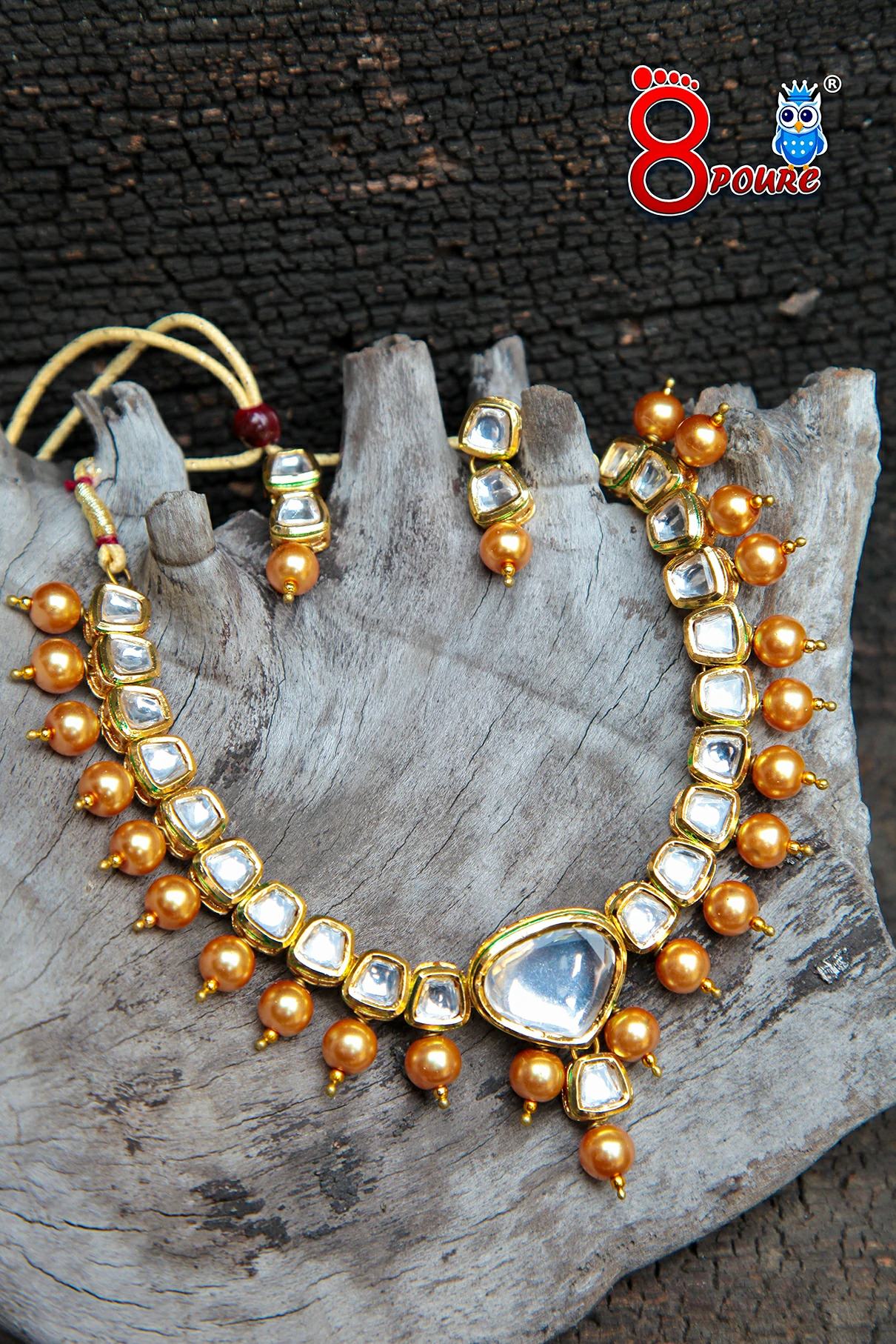 Kundan Necklace With Earings Set | Handcrafted Jewellery