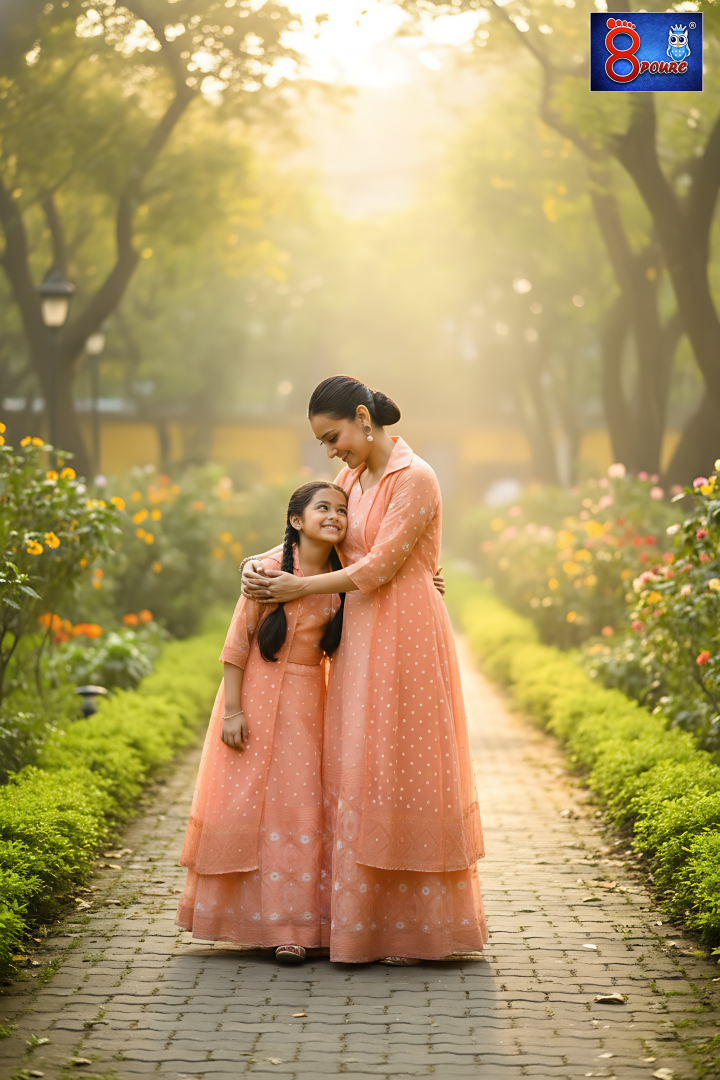 Baby Jamdani Lehenga 3 pcs Set | Shrug, Blouse, Skirt | CPD 06 | Peach	