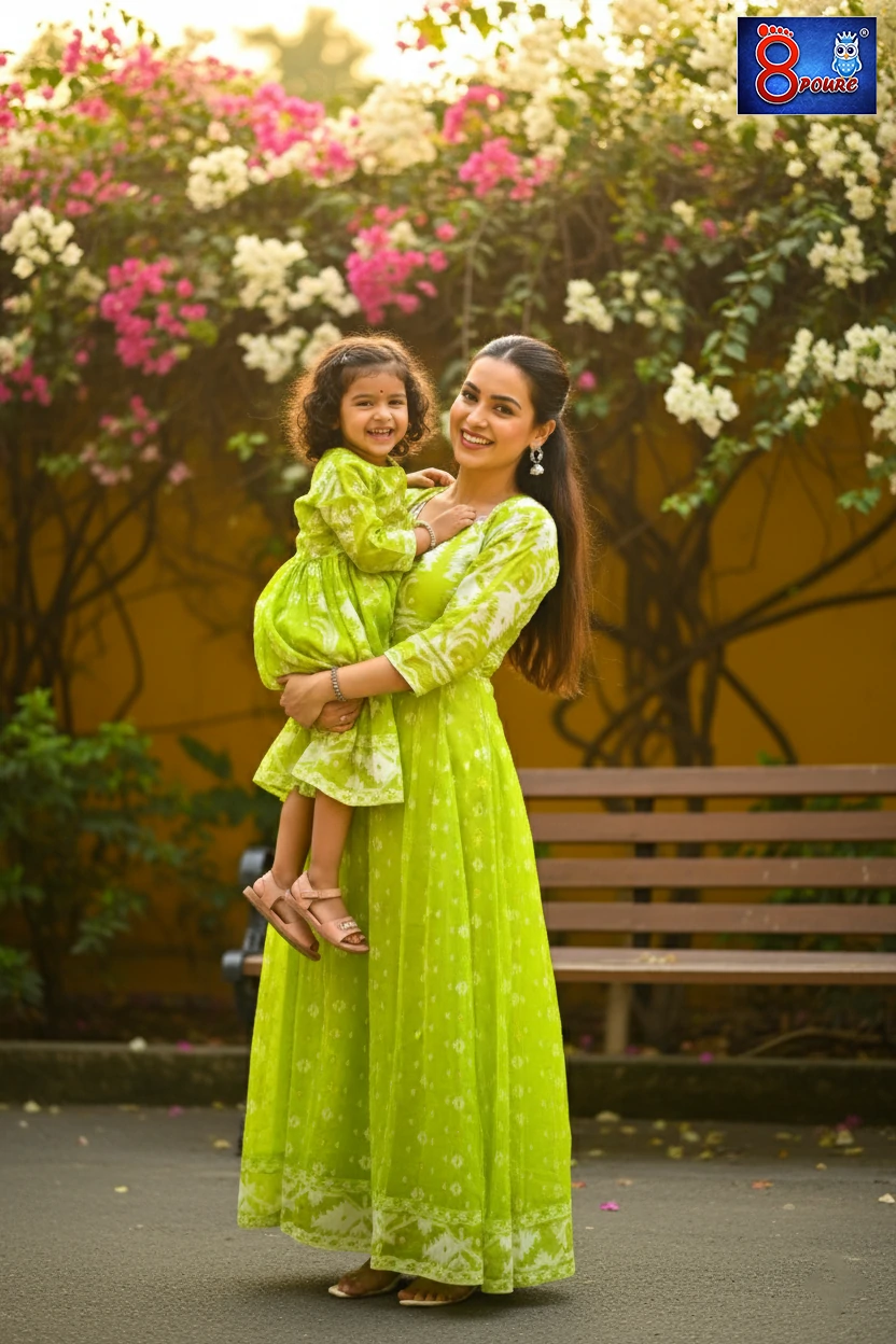 Baby Jamdani Gown | CCP 19 | Green