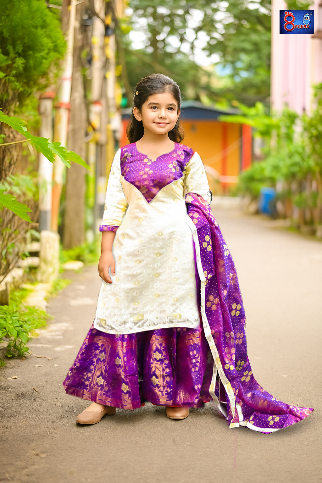 Baby Jamdani Sharara 3Pcs Set | CPT 02