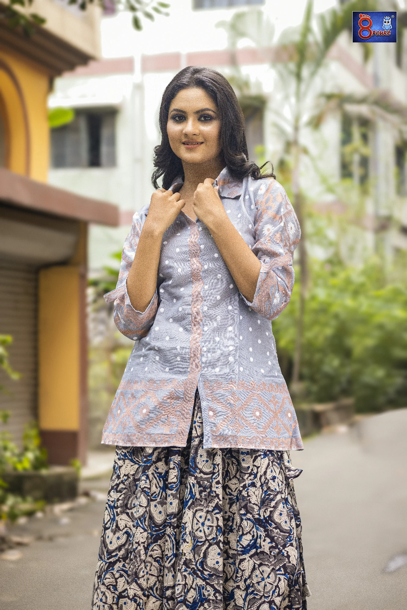 Jamdani Shirt | Grey | JS 03 