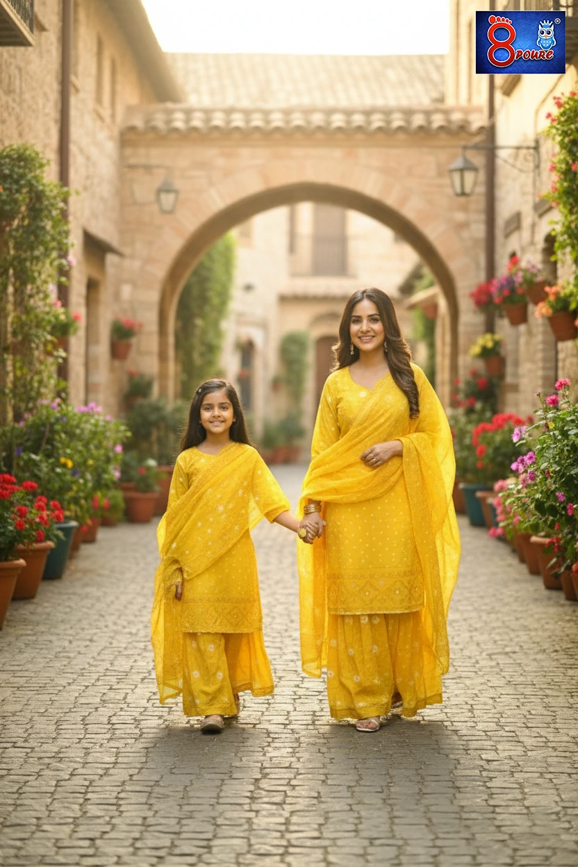 Baby Jamdani Sharara Set | CCP 20 | Yellow